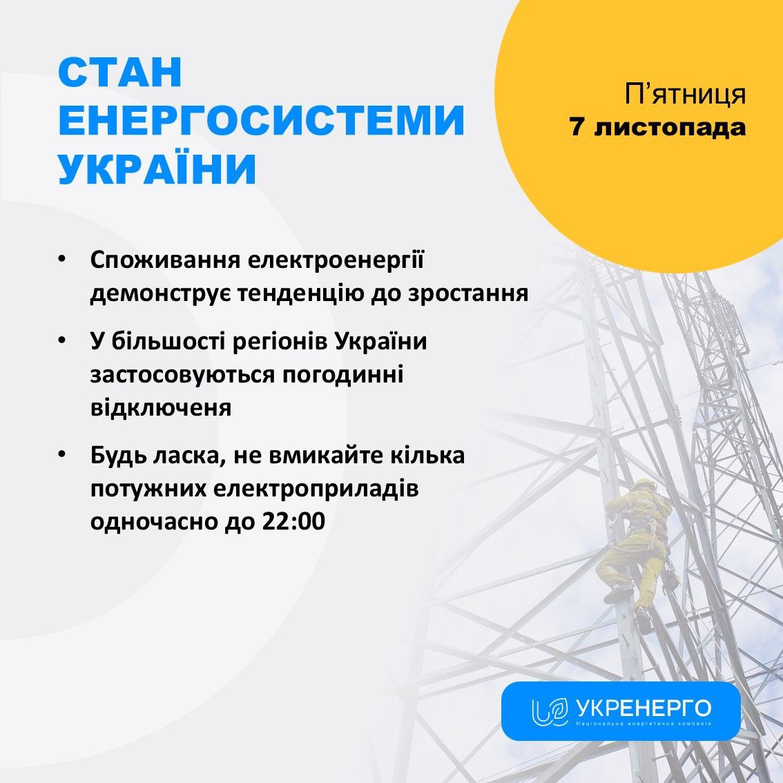 Стан енергосистеми України