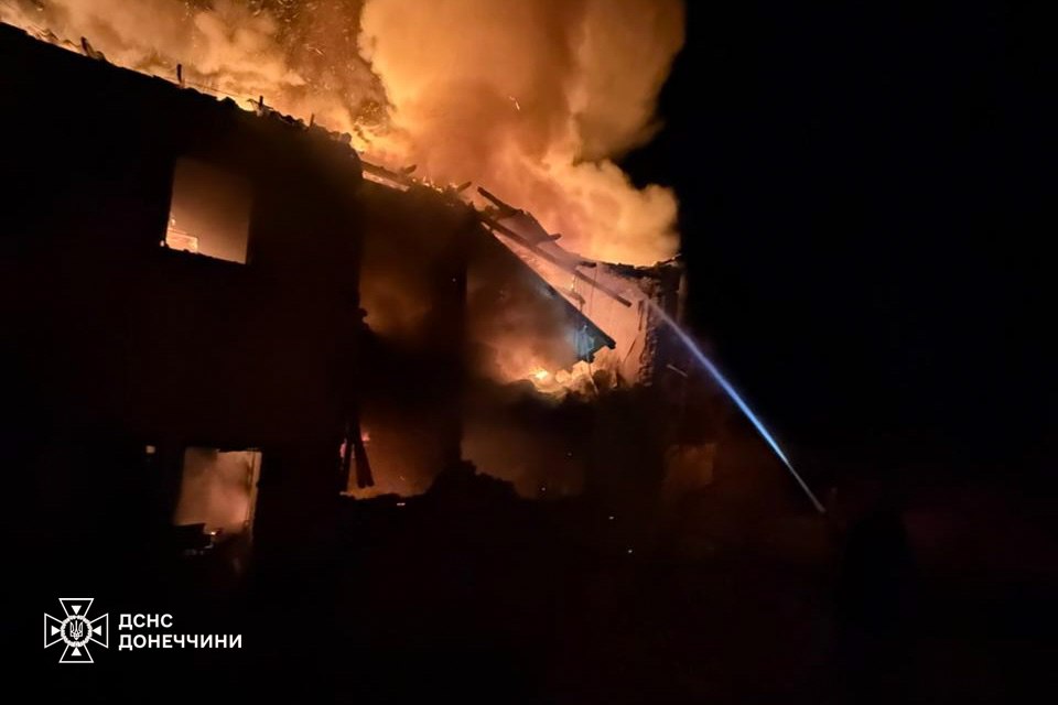 Удар по житлових будинках у Донеччині