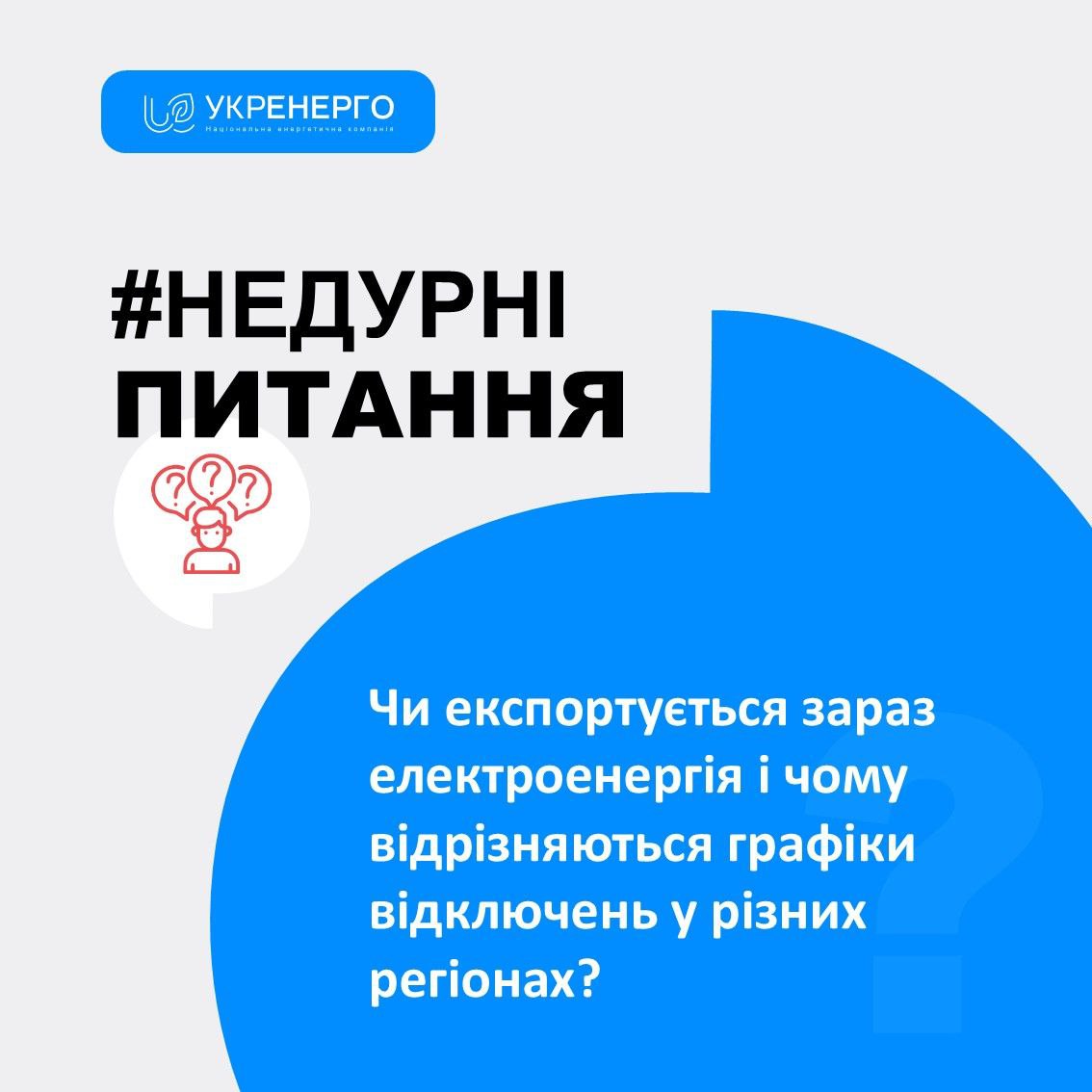 Експорт електроенергії України в умовах відключень