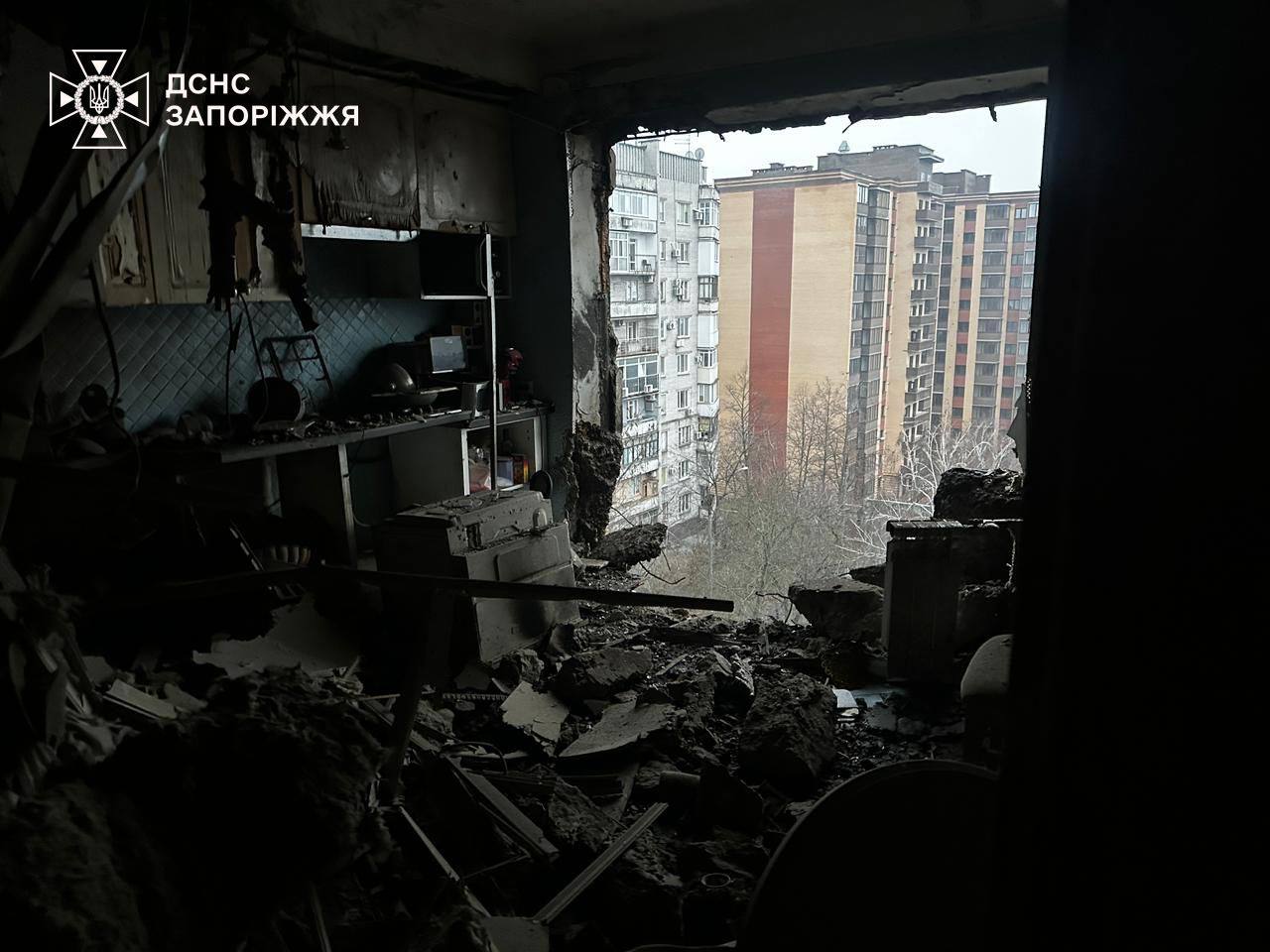 Обстріл у Запоріжжі: четверо постраждалих