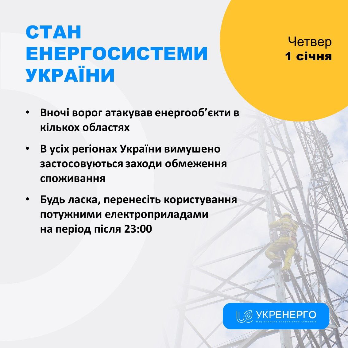 Нічні атаки та обмеження споживання електроенергії