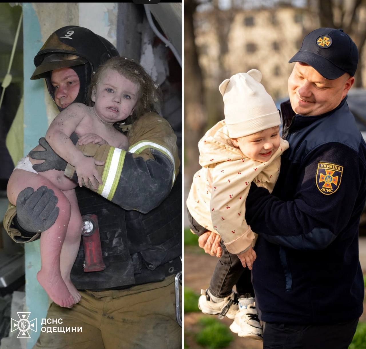 Рятувальники завітали в гості до дворічної Кароліни в Одесі