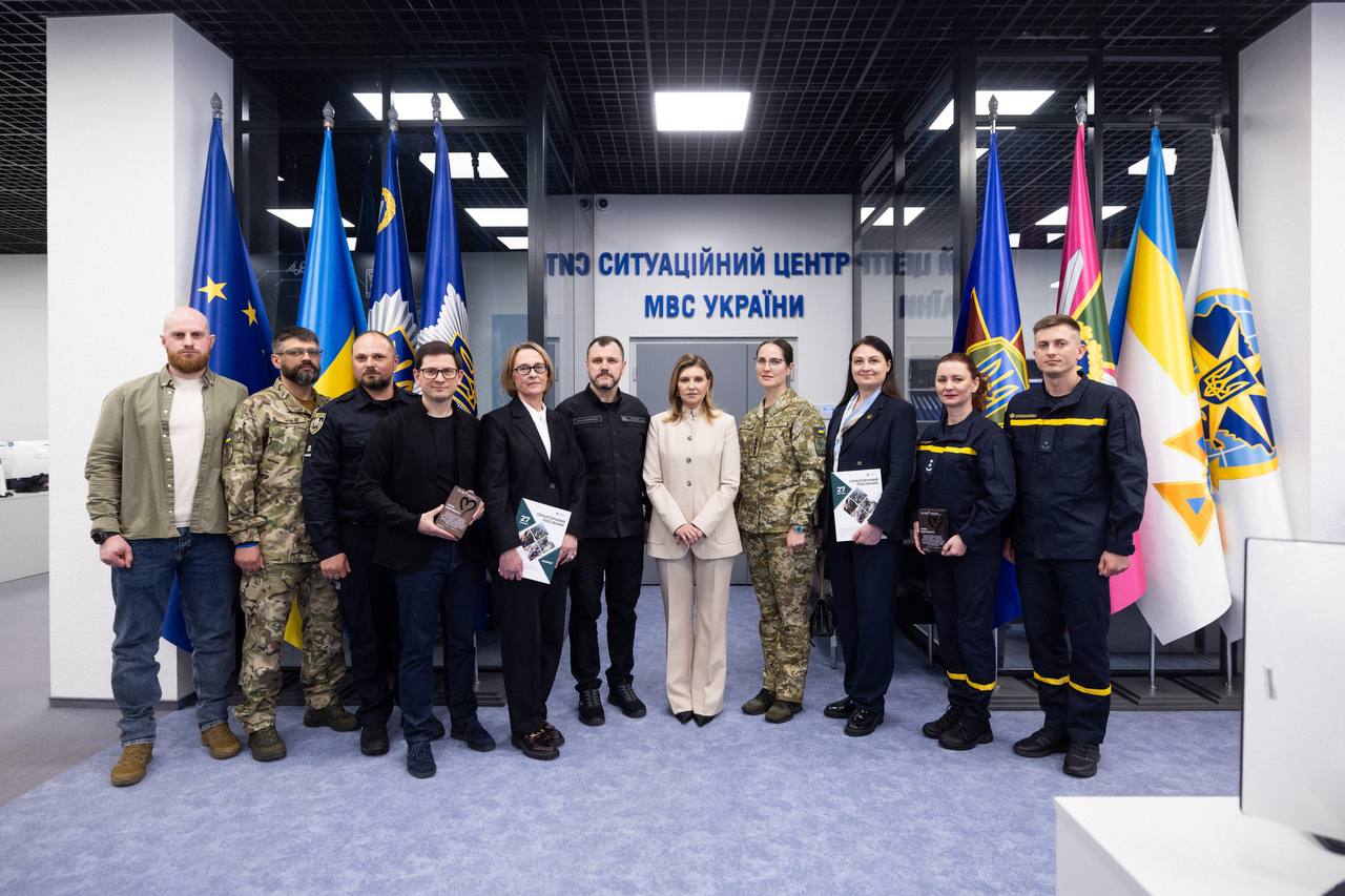 Вітання Першої Леді та робота Служби 112 МВС