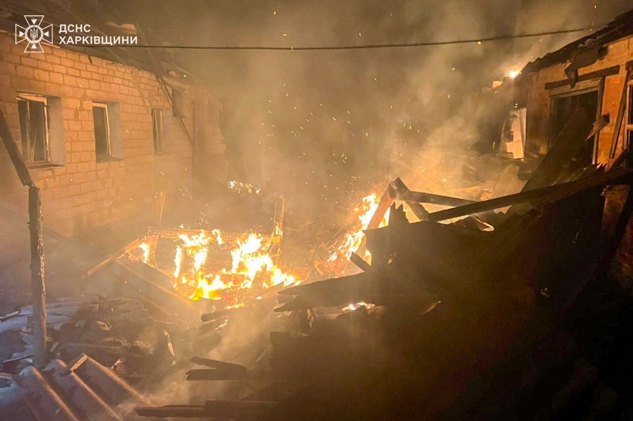 Атака росіян по селищу Великий Бурлук