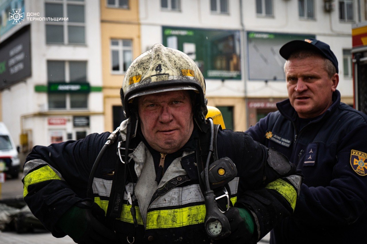 Обличчя тернопільських рятувальників, ліквідація наслідків атаки