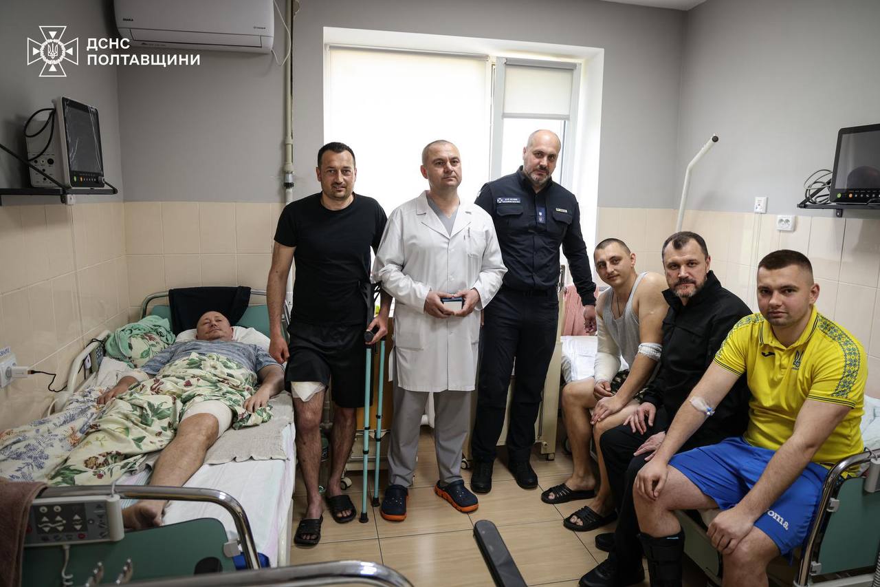 15 рятувальників Полтавщини досі на лікуванні