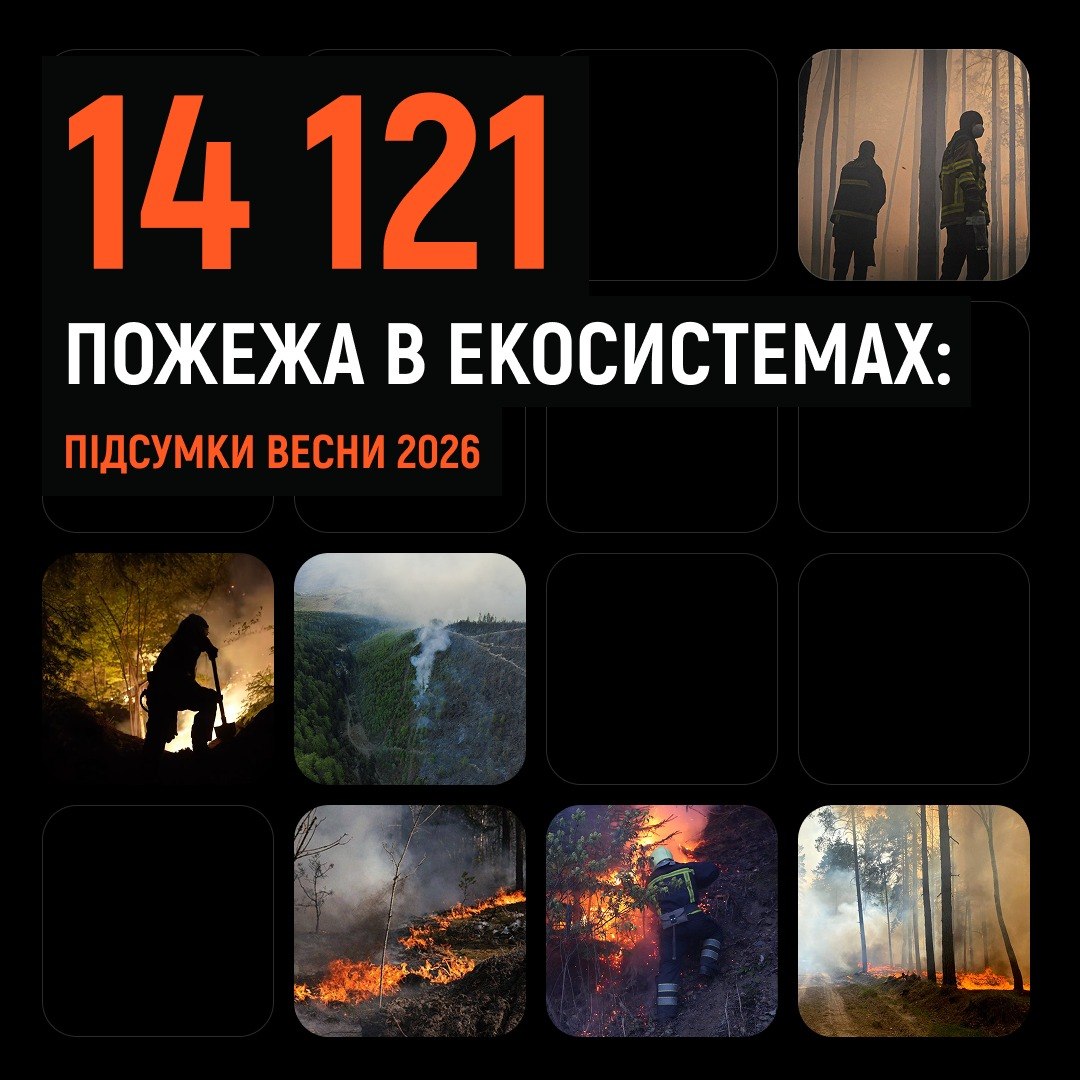 Весна 2026: тисячі масштабних пожеж в Україні