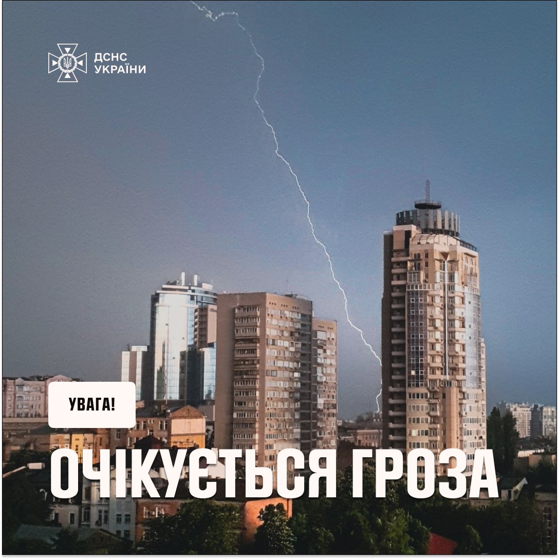 Увага: грози та негода 22–23 червня