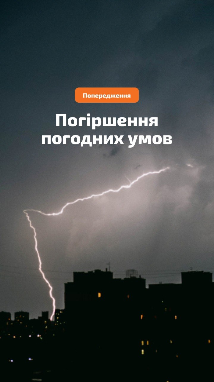 Зливи, град та шквали 3 липня в Україні