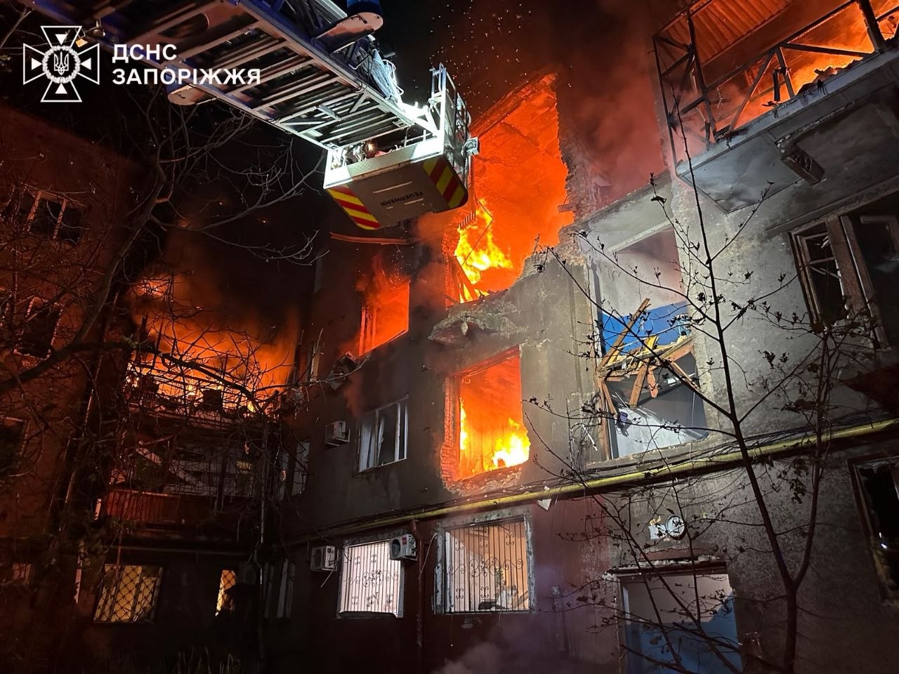 Атака БпЛА в Запоріжжі: 6 постраждали
