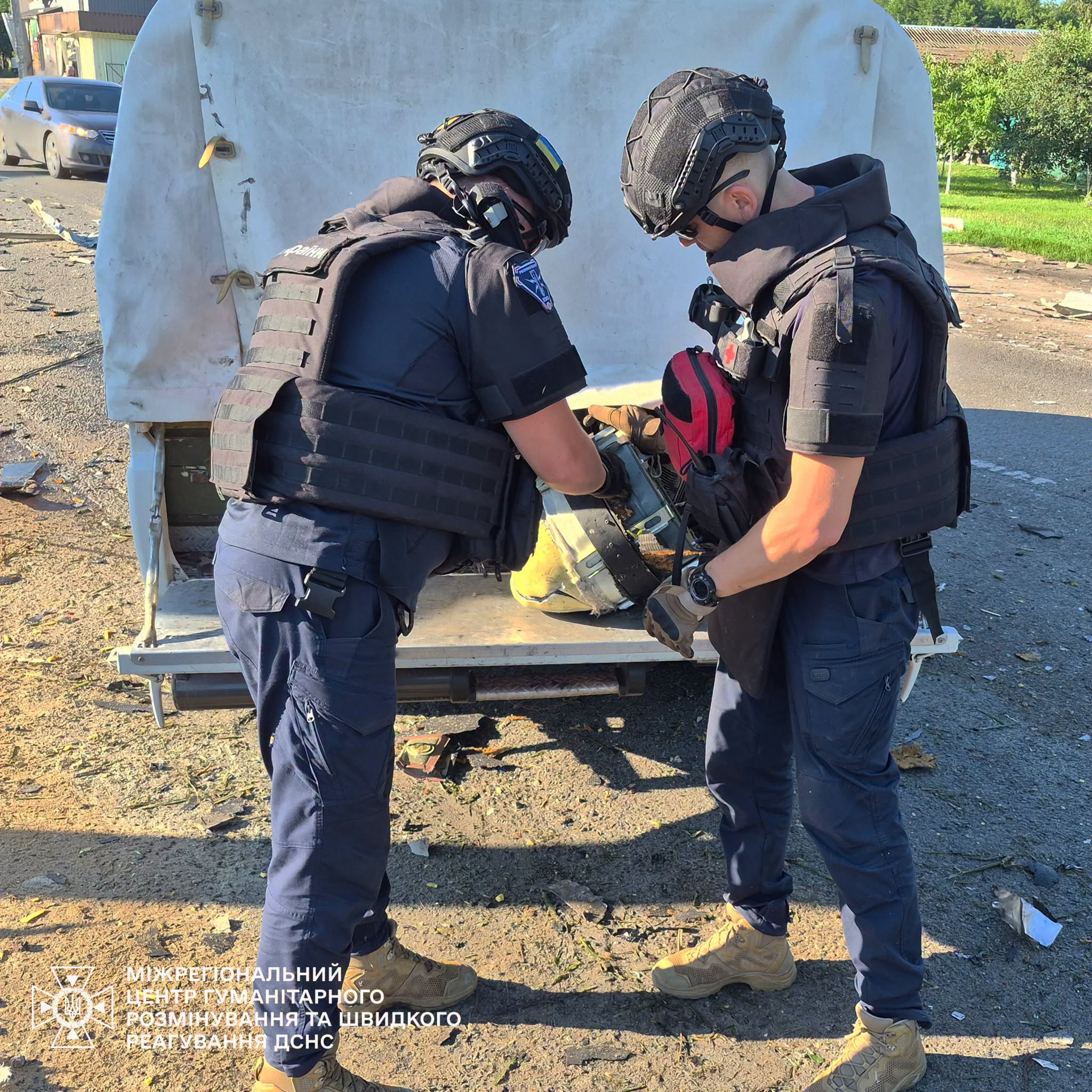 На Харківщині сапери вилучили частину БпЛА «Герань-2»