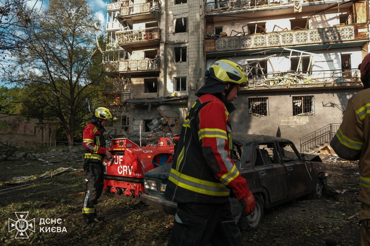 Ліквідація наслідків російської атаки на столицю