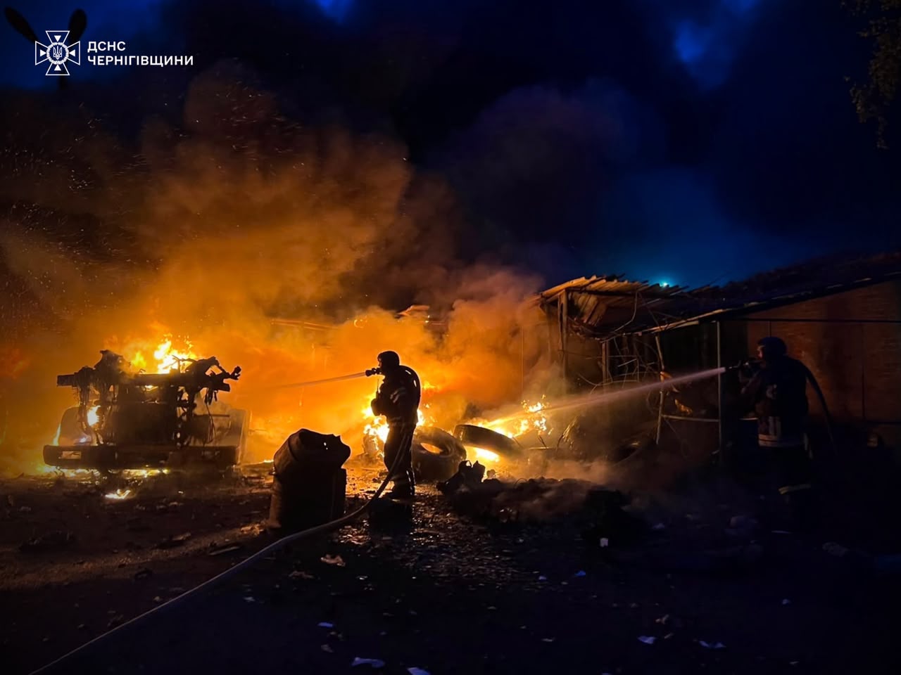 Чернігівщина: рятувальники ліквідували наслідки атаки БпЛА