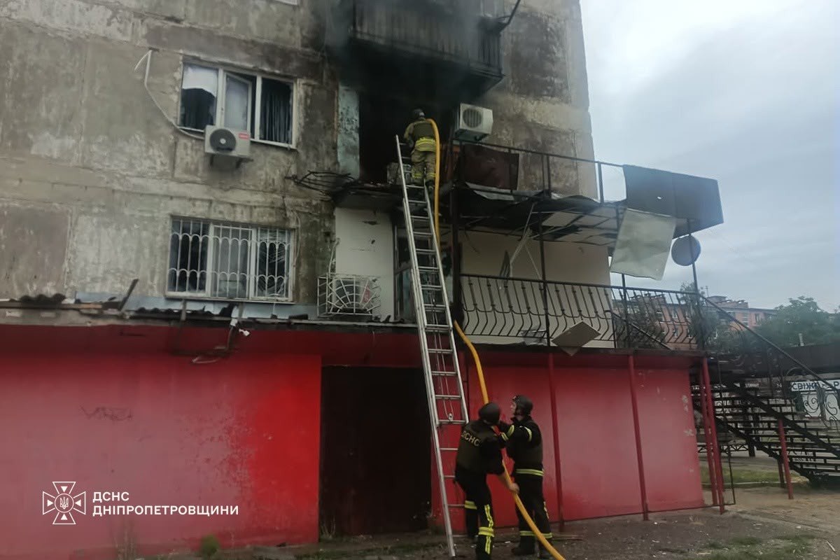 Вночі ворог атакував чотири райони Дніпропетровщини