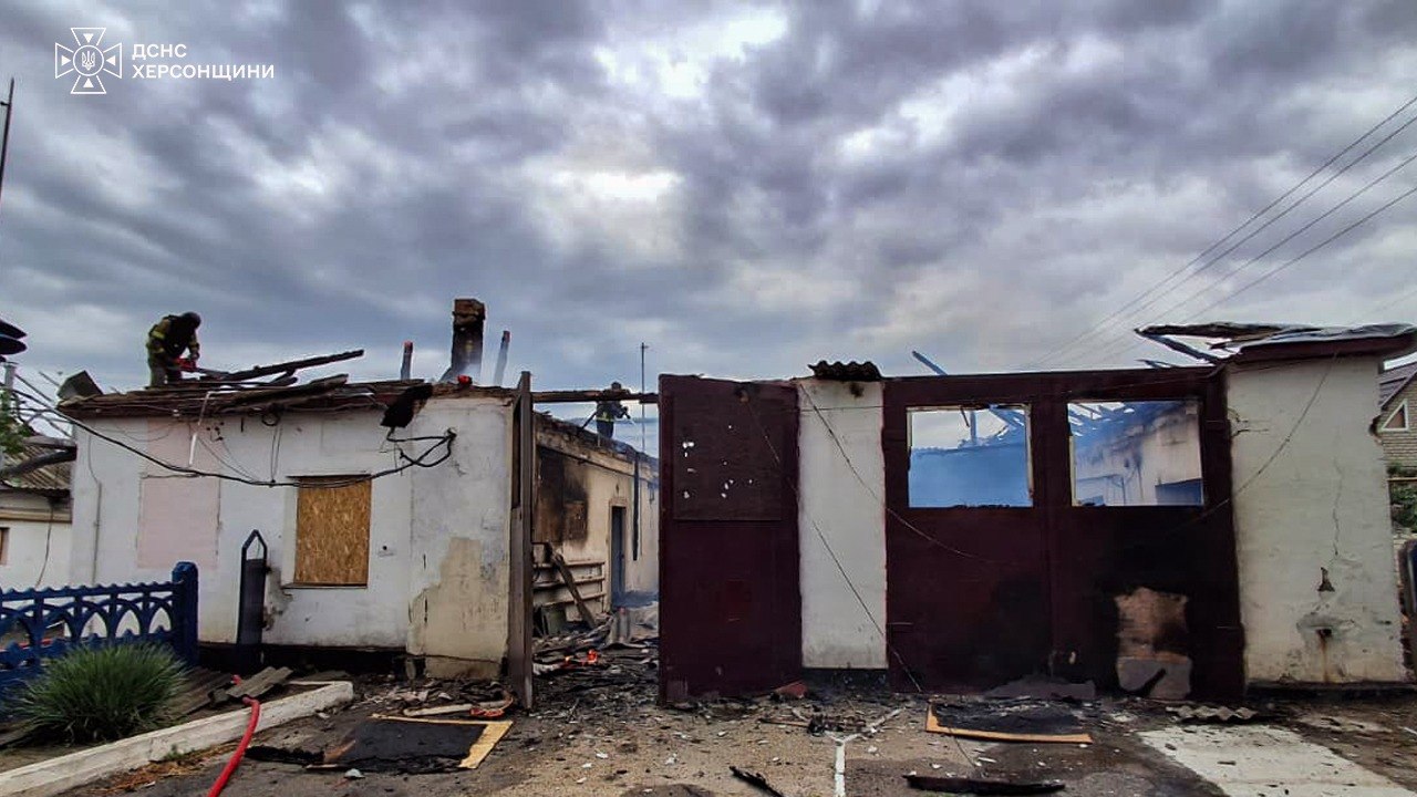 Пожежа в будівлі пожежно-рятувального підрозділу на Херсонщині