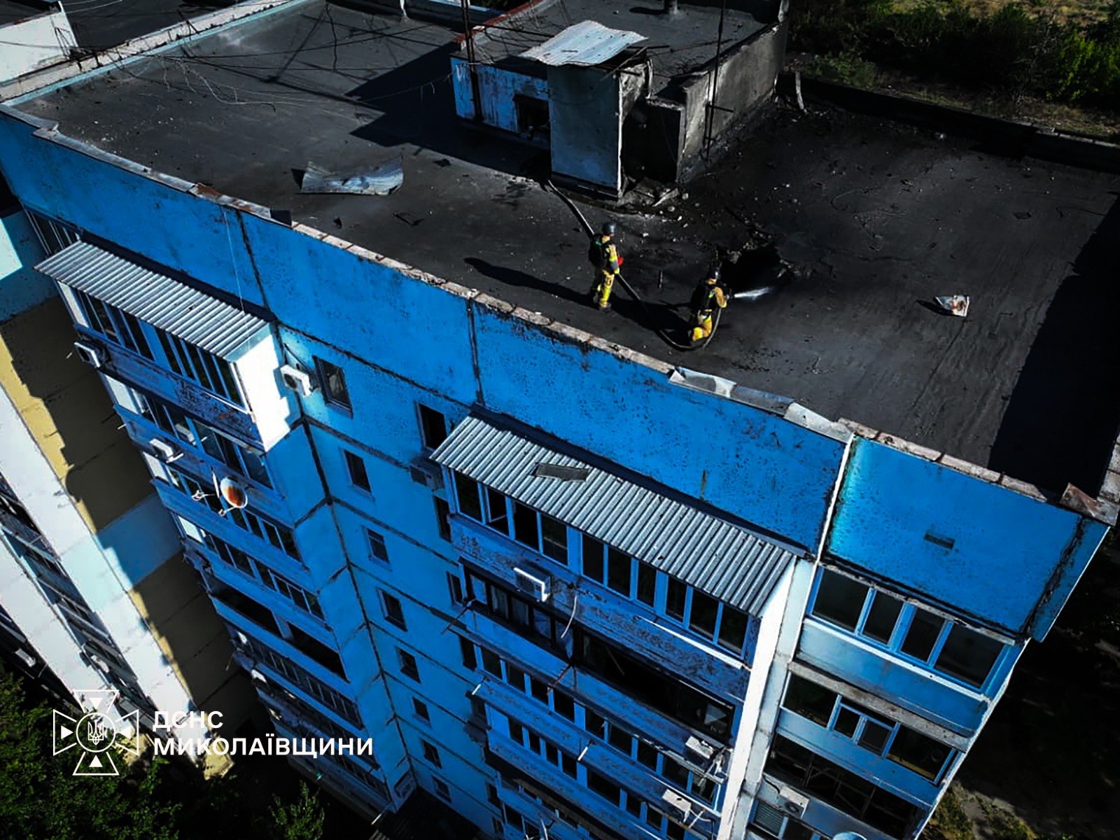 Миколаївщина: комбінована атака, пожежі без постраждалих