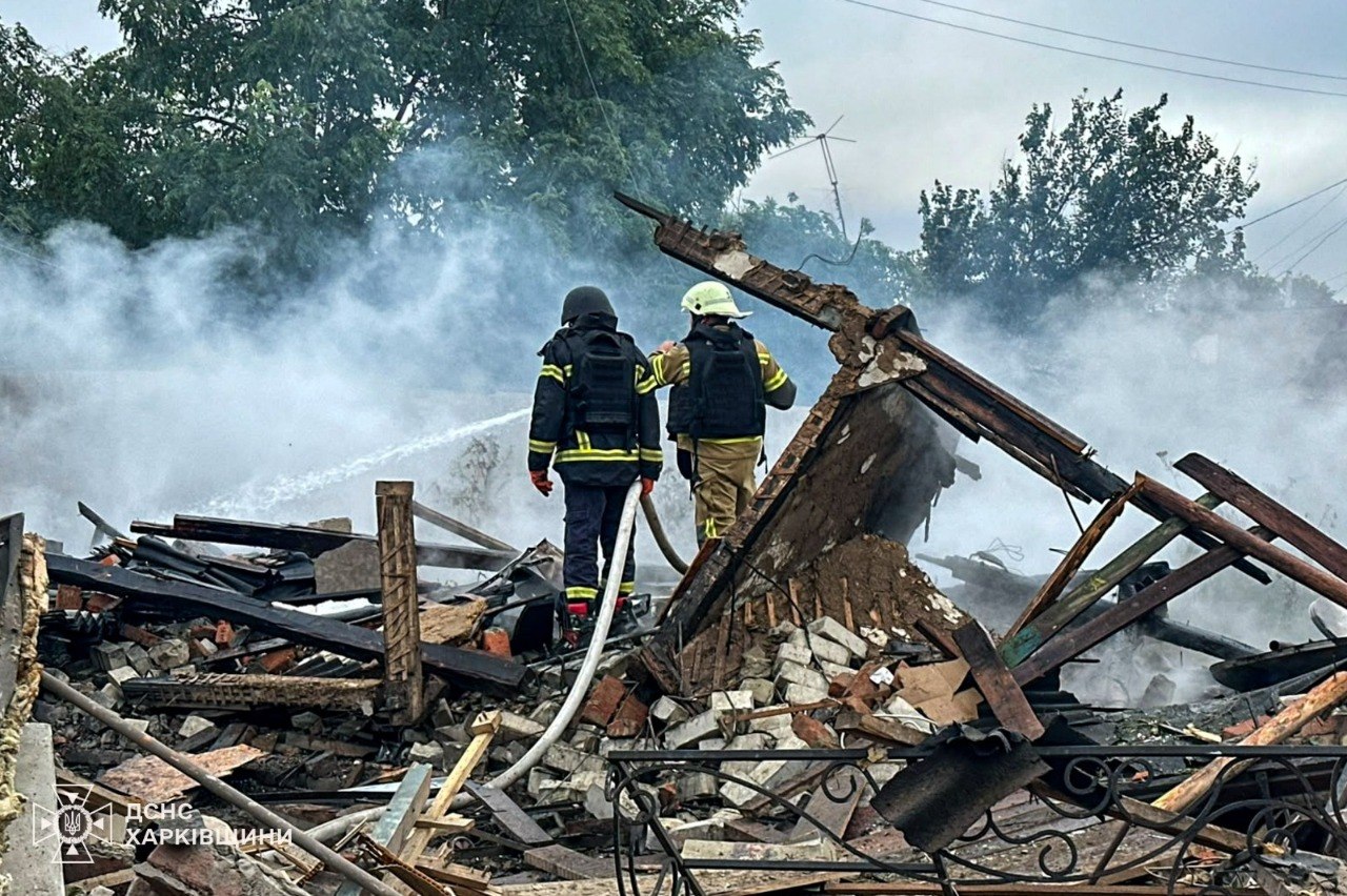 Удар БпЛА по житловому будинку в Золочеві