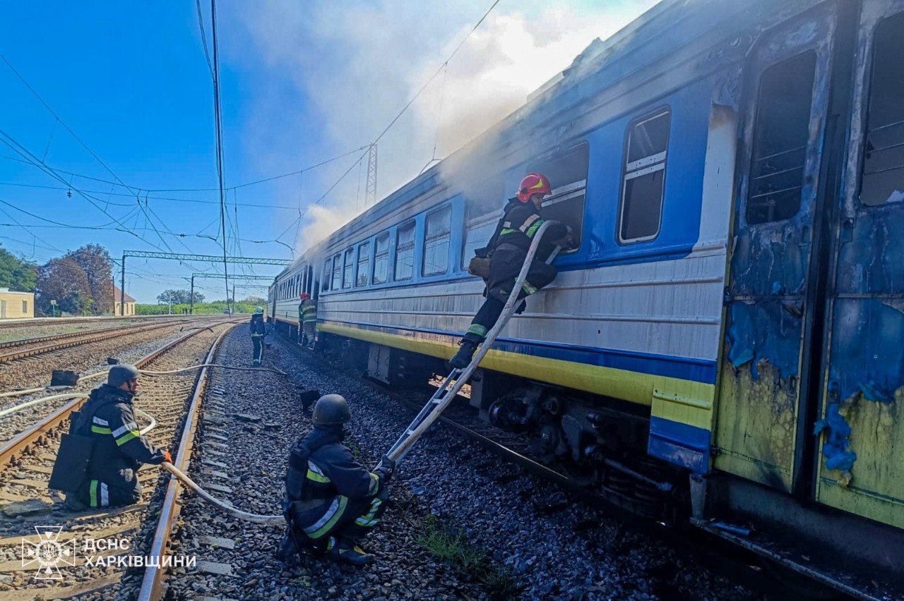 Удар БпЛА по залізничній станції Ізюмської громади
