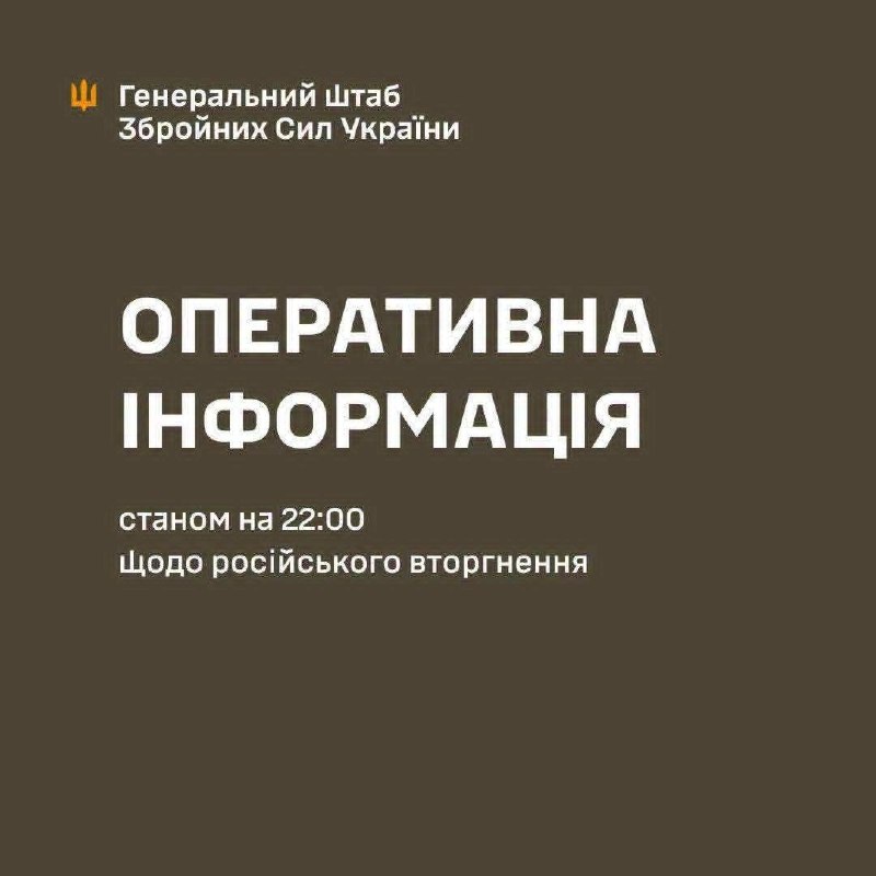Російське вторгнення: оперативна інформація 22:00 14.09.2026