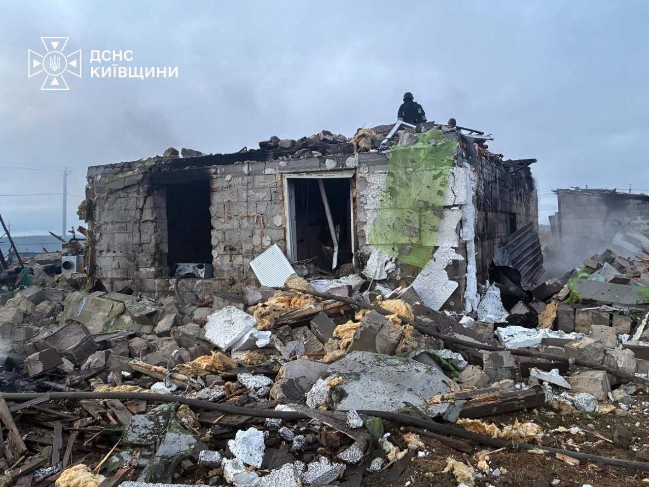 Постраждала родина внаслідок атаки на Фастівщині