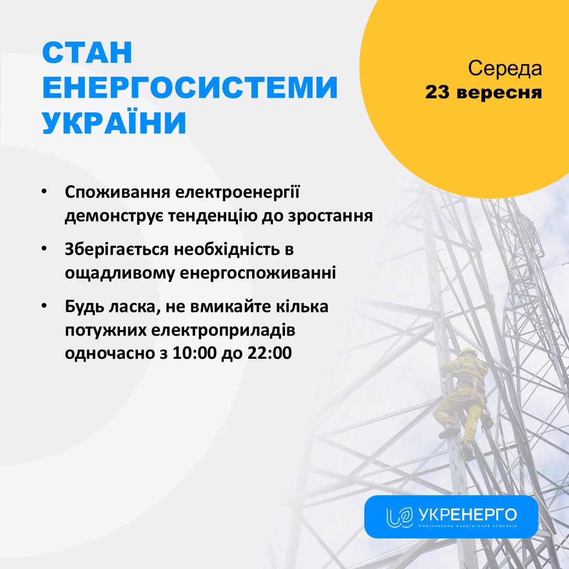 Зростання споживання: ощадливе 10:00–22:00