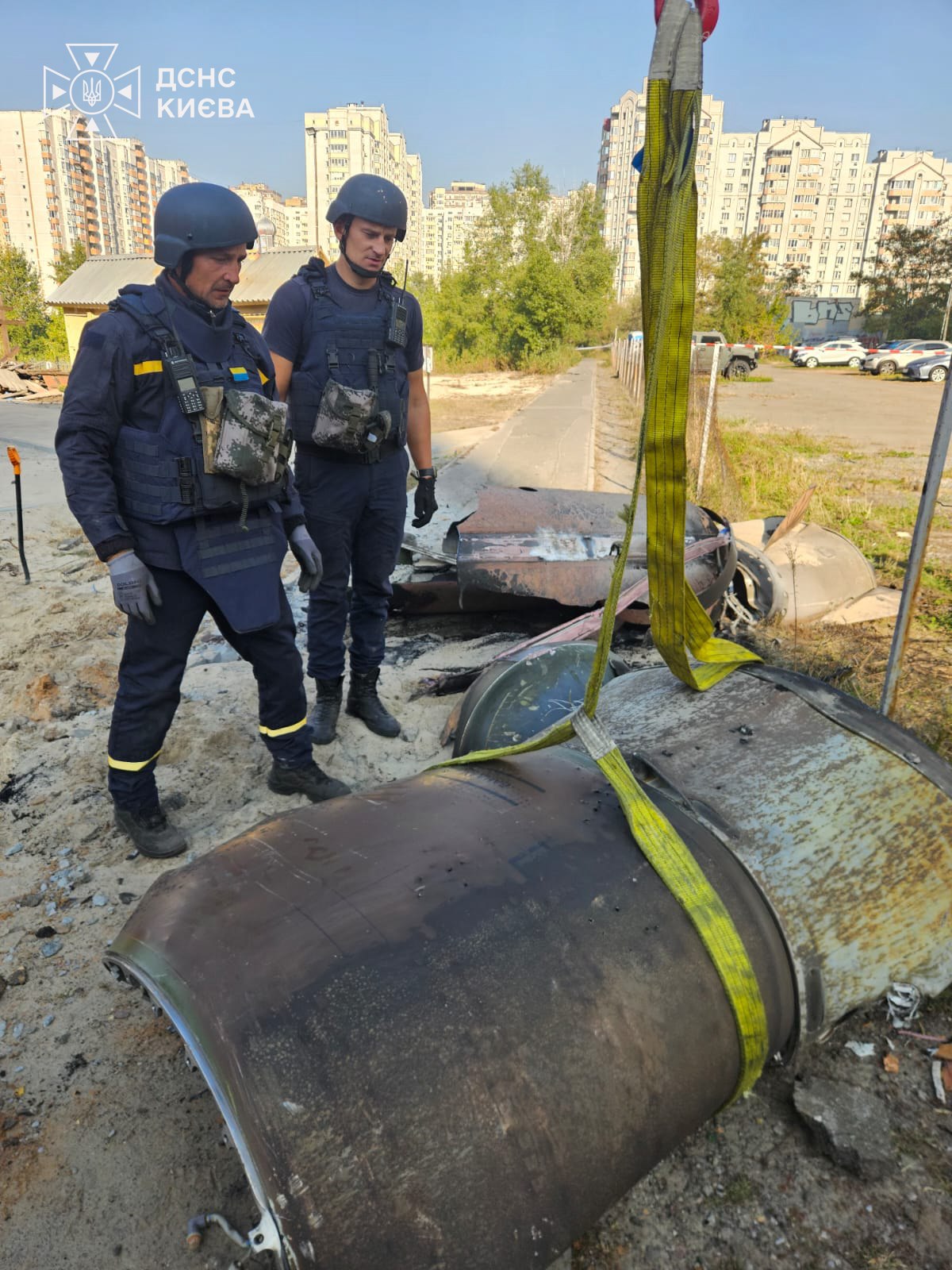 Київ: сапери ДСНС вилучили ракету, що не здетонувала
