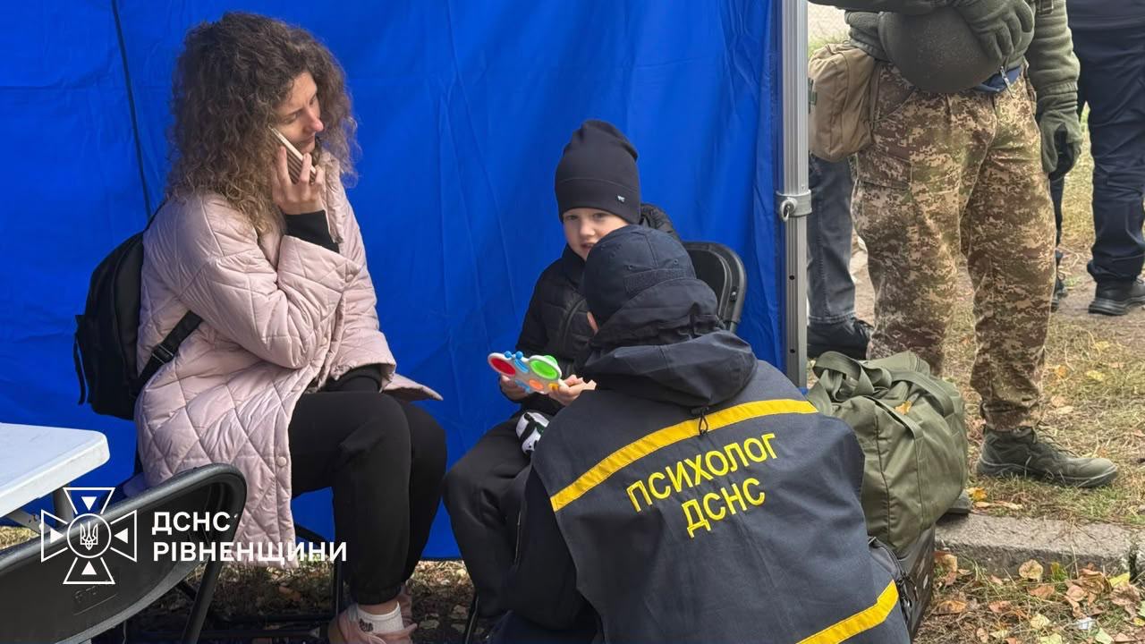 Допомога ДСНС Рівненщини постраждалим від атаки