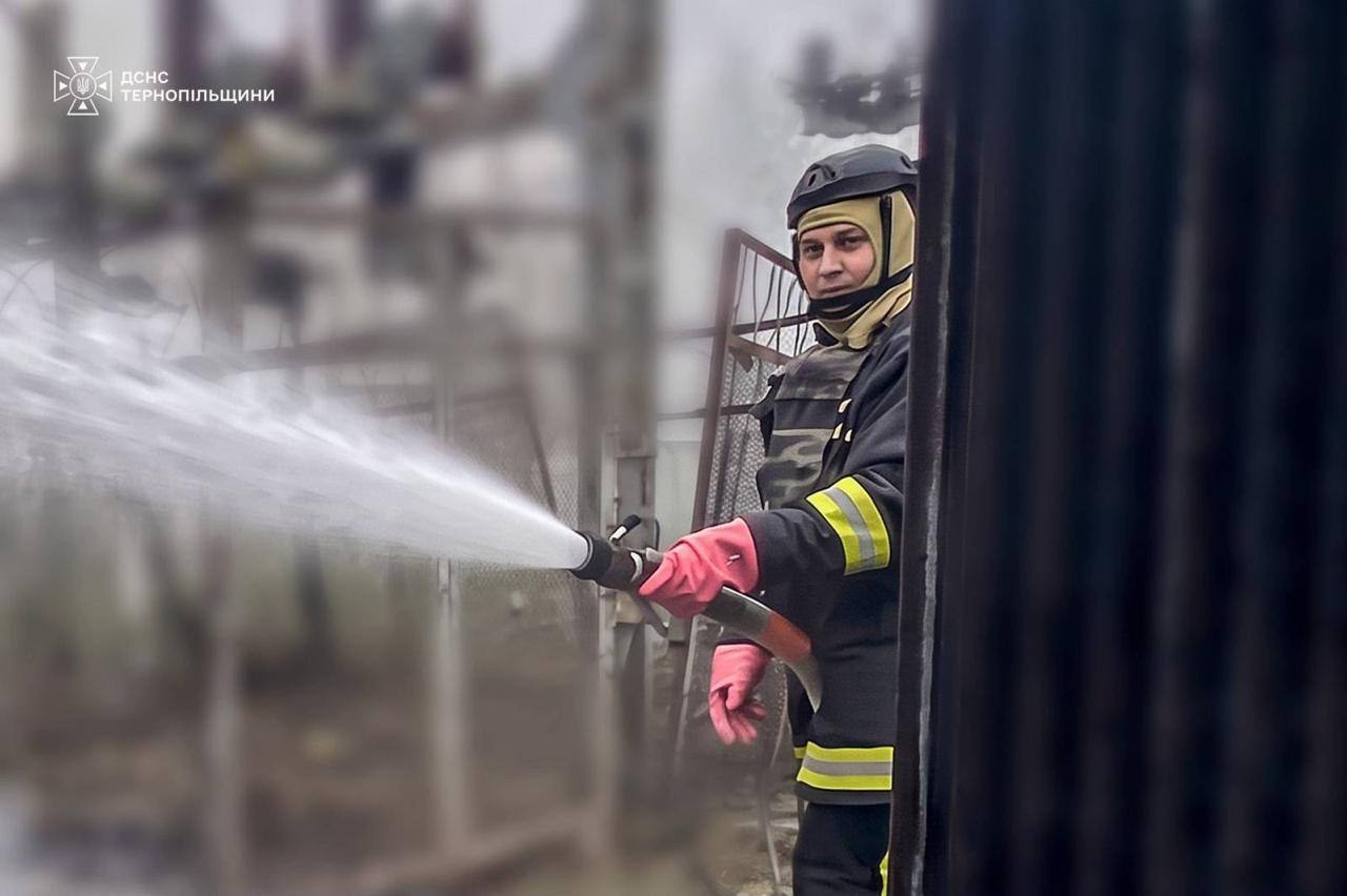 Пожежі на енергетиці Тернопільщини через атаку РФ